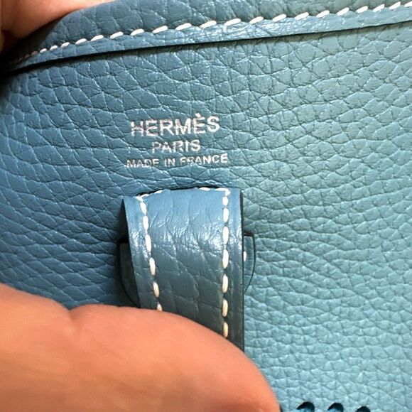 Hermes EVELYNE 16 Blue Jean Used Once - Picture 11 of 14